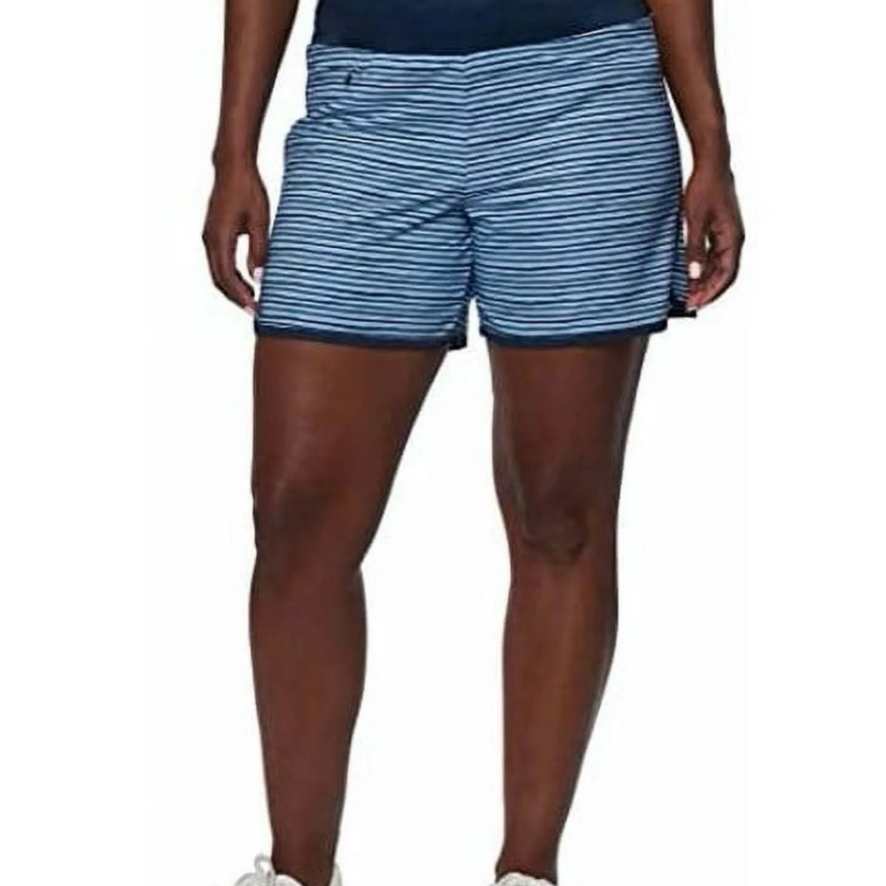 Women's Striped Blue Shorts